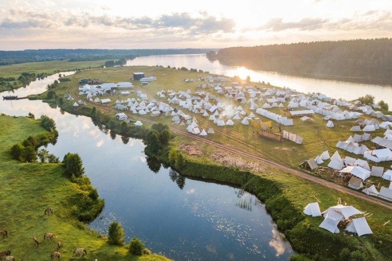 Create meme: Rusborg Festival in the Lipetsk region, the epic coast of the Kimry, the Volga river