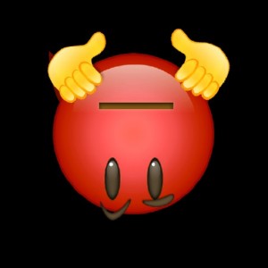Create meme: Emoji demon, smiley devil, evil smile