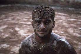 Create meme: girls in the mud, dirty man, face in the mud