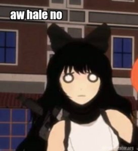 Create meme: anime, rwby blake