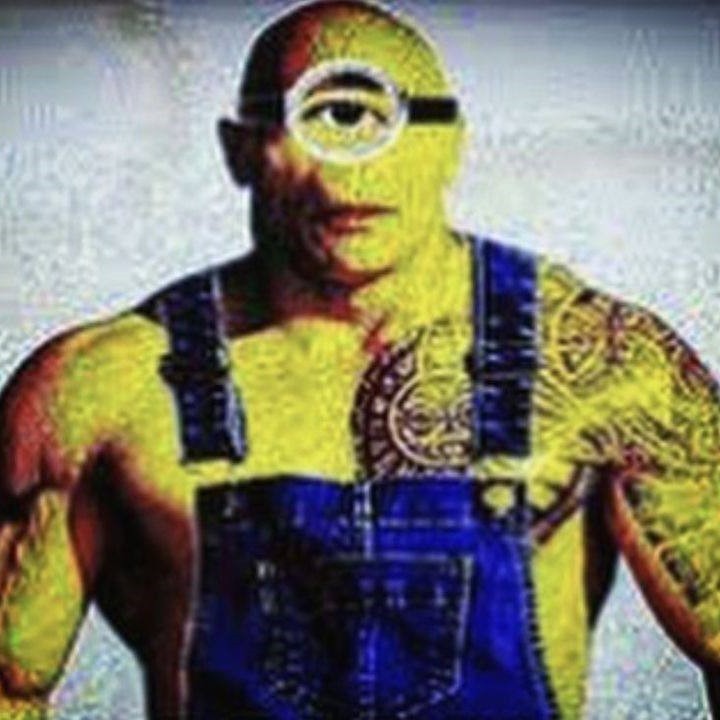 Create meme: Dwayne the Rock Johnson Meme, johnson rock meme, minion chad