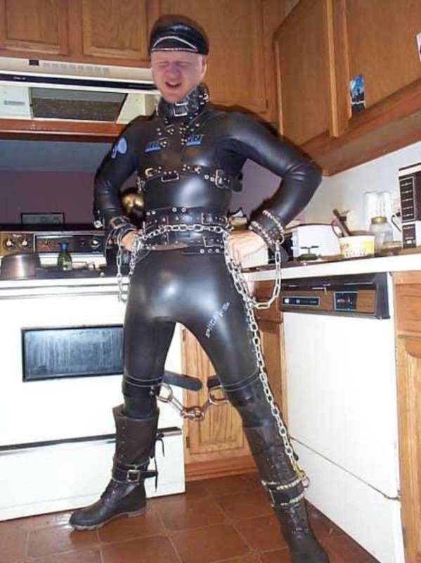 Create meme: men in leather suits, latex bdsm costume, Gustav Reisch