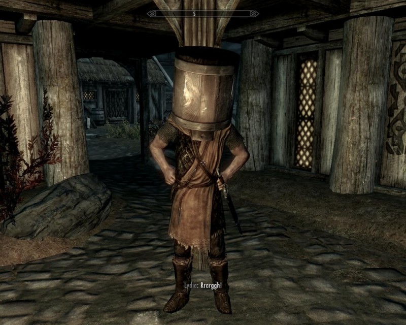 Create meme: the elder scrolls v: skyrim, skyrim bowler hat, skyrim knee