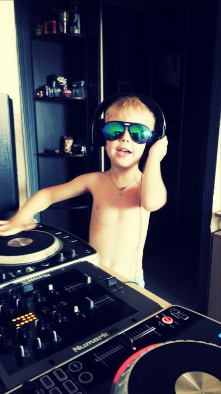 Create meme: boy , DJs, DJ for a children's party