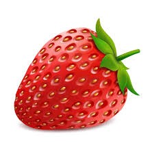 Create meme: strawberry, strawberries on a transparent background, strawberries for children