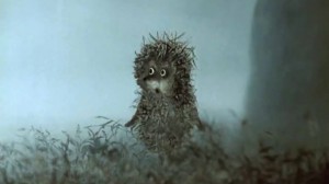 Create meme: hedgehog in the fog runs, hedgehog in the fog 1975 cartoon pictures, hedgehog in the fog pictures