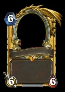 Create meme: blank card from hearthstone, cards hearthstone, hearthstone card template