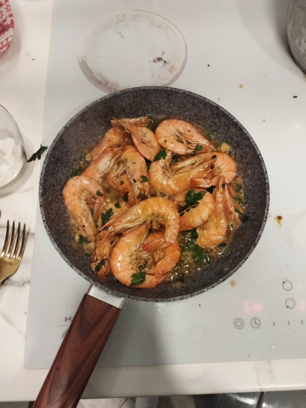 Create meme: fried shrimp, fried king prawns, fried shrimp in a frying pan