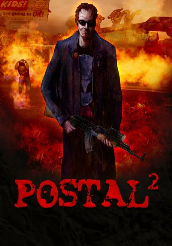 Create meme: postal 2 cover, postal 2 poster, postal