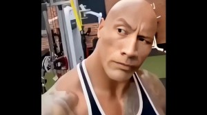 Create meme: the rock