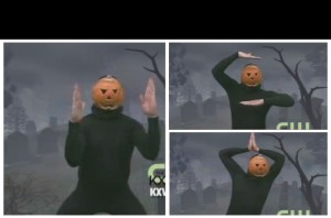 Create meme: meme with pumpkin on head, any-hoo-I'm a pumpkin, no Hu I pumpkin meme template