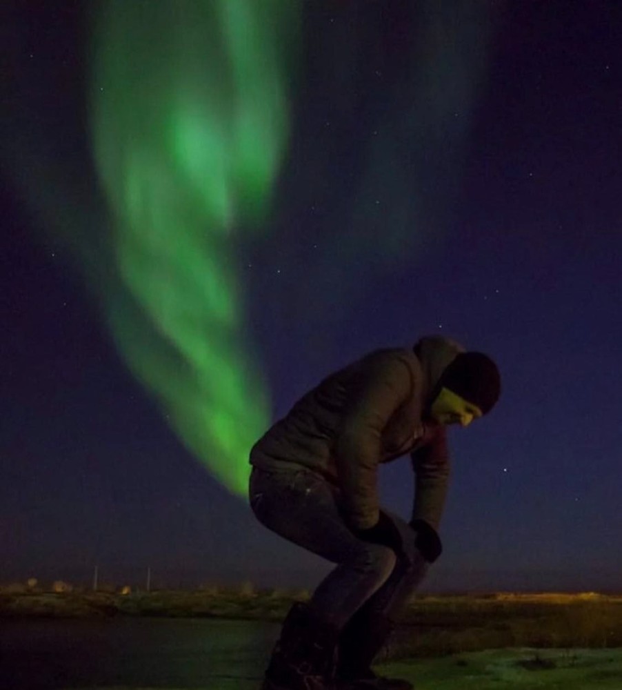 Create meme: Murmansk Northern Lights, Ruslan Akhmetsafin photographer Northern Lights, teriberka Northern lights