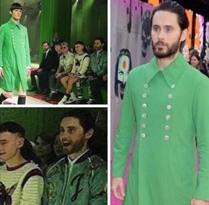 Create meme: Jared Leto, Jared Leto in the fashion show, Jared Leto Gucci