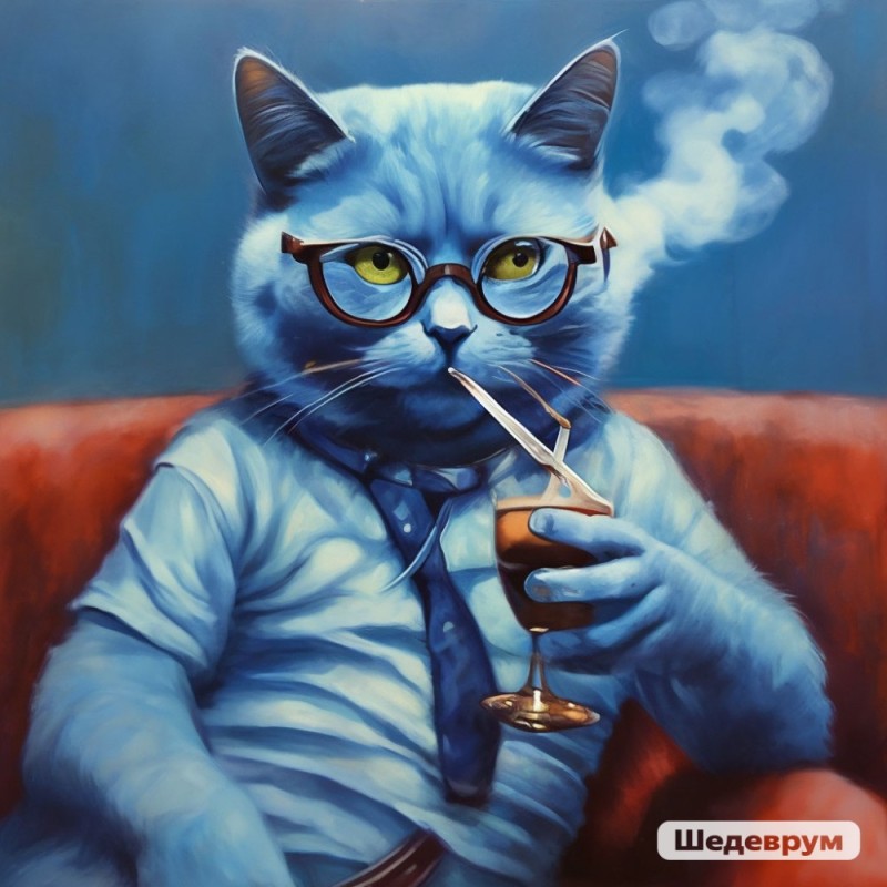 Create meme: cat , cats in glasses, cat 