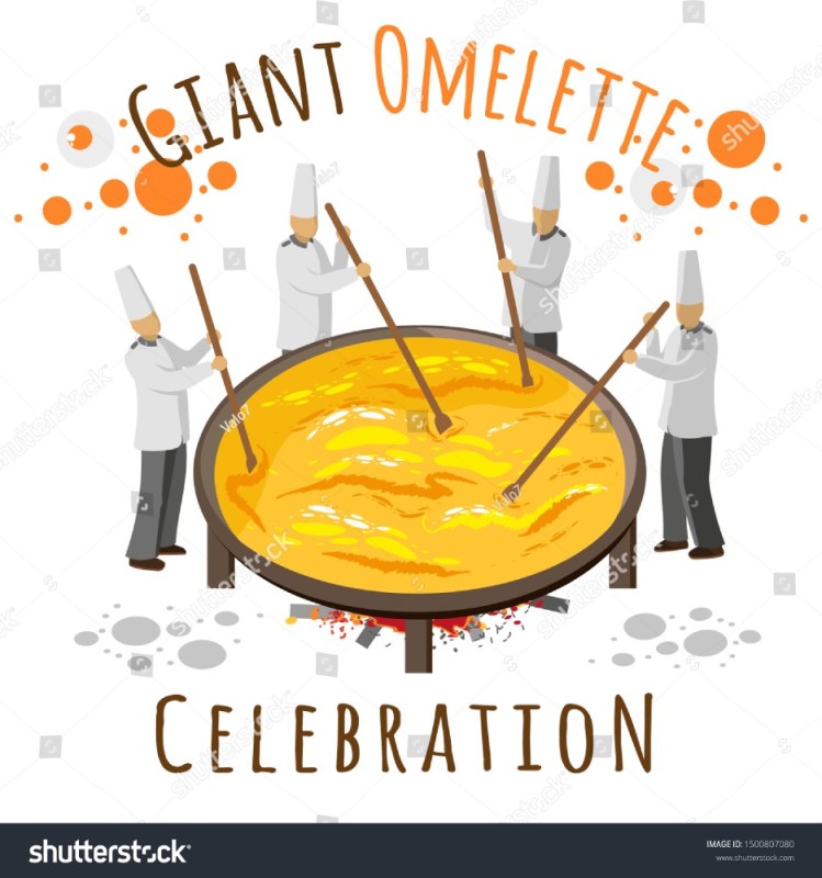 Create meme: giant omelette celebration, smetanino fest 2019, omelette