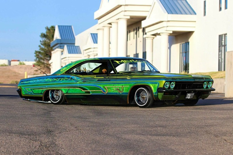 Create meme: Lowrider's chevrolet impala, chevrolet impala lowrider, pinstripping lowrider