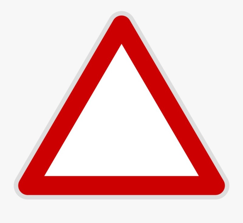 Create meme: triangular road signs, triangular sign, triangle road sign