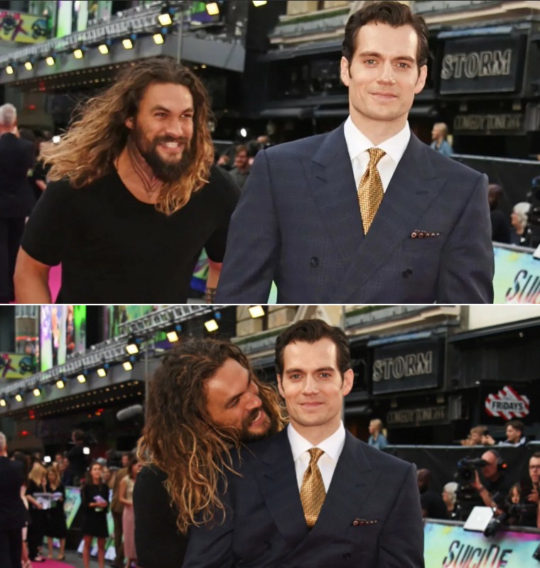 Create meme "Jason momoa, Jason momoa and Henry Cavill" Pictures