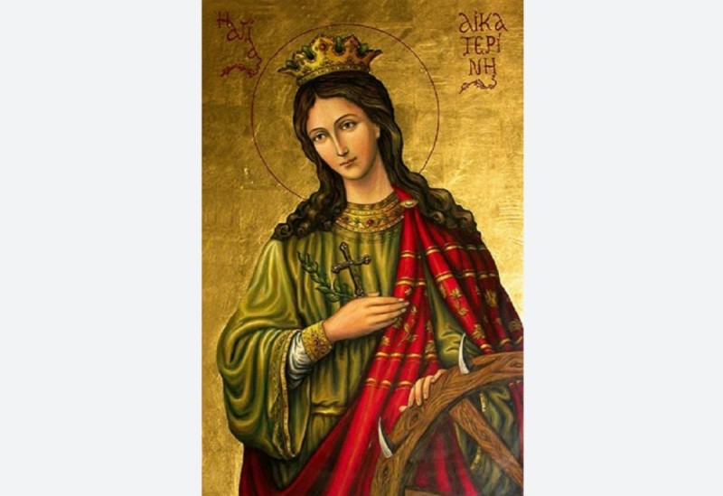 Create meme: Catherine the Saint, icon of St. Catherine, Saint Catherine icon