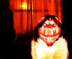 Create meme: scary screamer, mereana mordegard glesgorv, smile dog