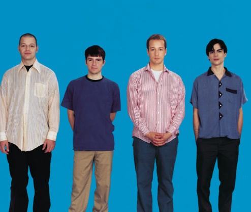 Создать мем: weezer группа в молодости, weezer группа обложка, weezer blue album