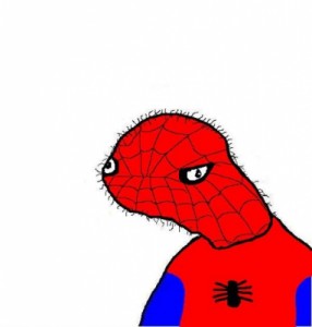 Create meme: pls, spider man, dolan