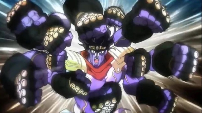 Создать мем: джоджо, стар платинум, star platinum