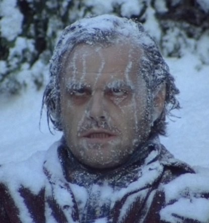 Create meme: Jack Nicholson the shining , Nicholson the shining frozen, frozen Jack Nicholson 