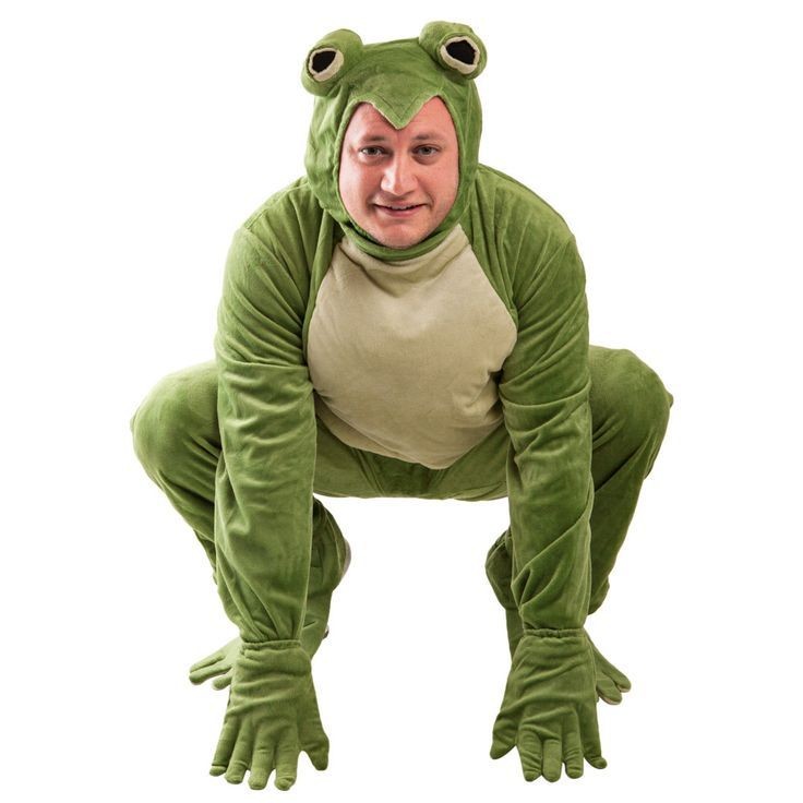 Create meme: toad in a suit, the frog suit, adult frog costume