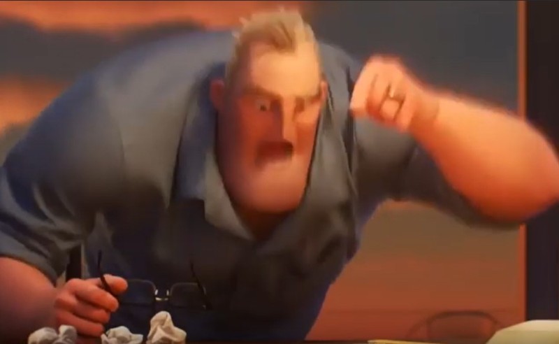 Create meme: meme from the incredibles 2, the incredibles 2 meme, the superfamily 2 meme father