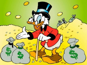 Create meme: uncle Scrooge, money, Scrooge McDuck