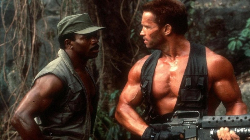 Create meme: Schwarzenegger in the Predator, Carl weathers predator, predator 1987 carl weathers