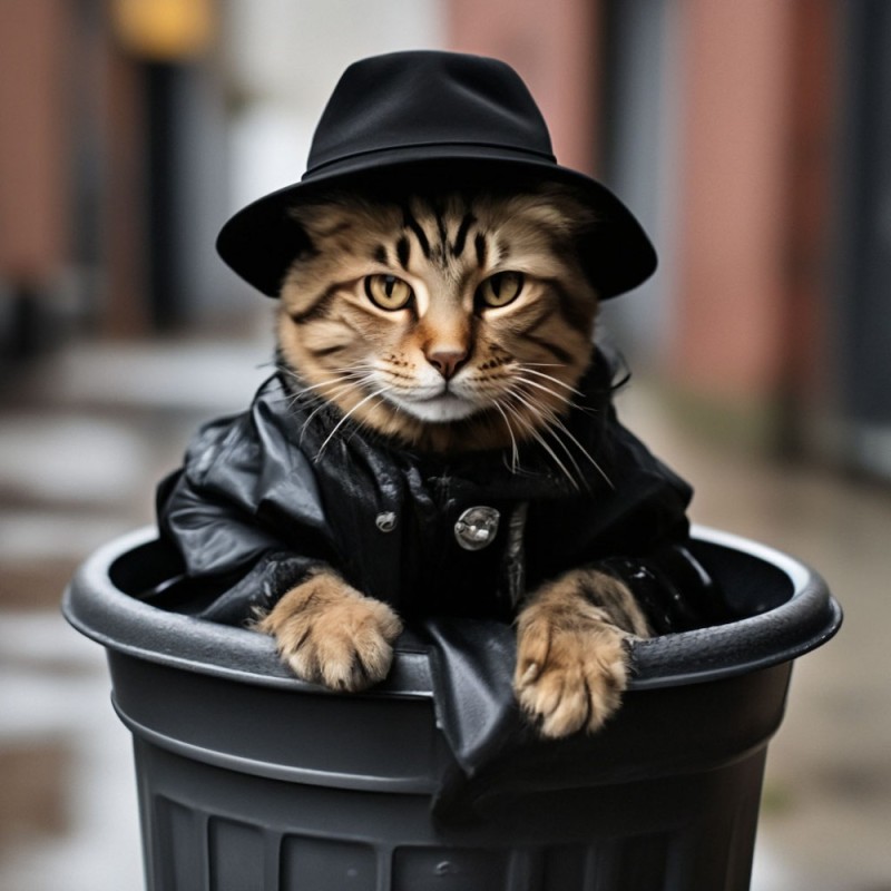 Create meme: the cat is gangster, seals , a cat in a suit