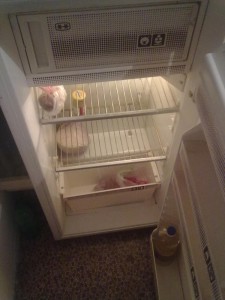Create meme: full fridge, refrigerator Atlant, freezer