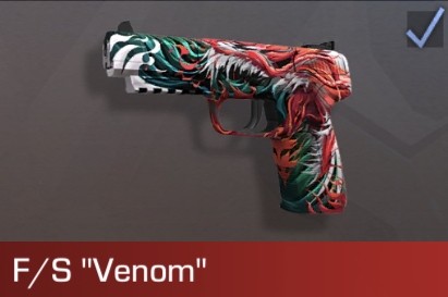 Create meme: Pistol from Standoff 2 f/s venom, Pistol Five Seven Venom from Standoff 2, cases standoff 2