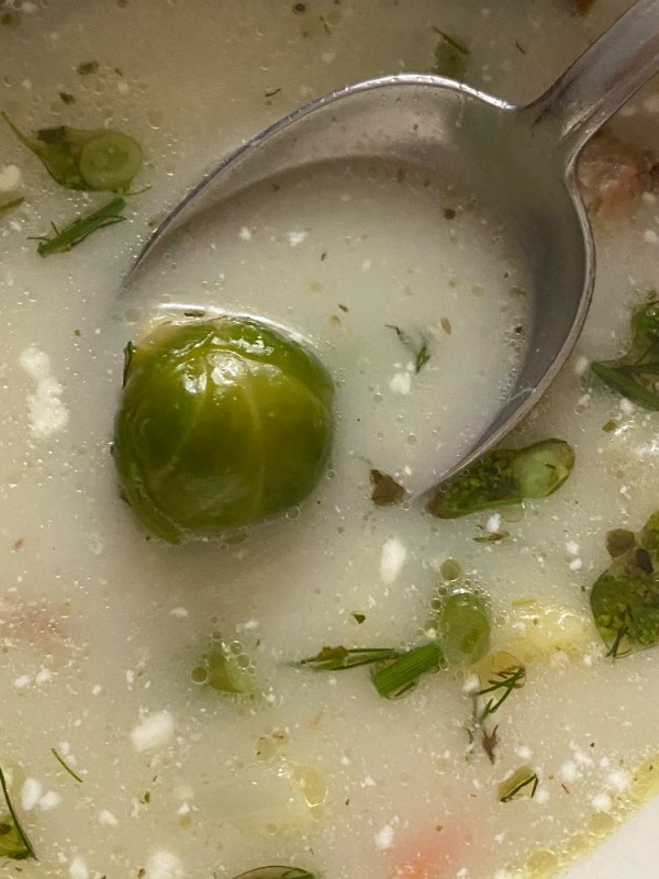 Создать мем: суп пюре из брюссельской капусты, суп, брюссельская капуста рецепты приготовления