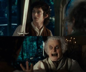 Create meme: Bilbo Baggins Lord of the rings, Frodo Lord of the rings, the Lord of the rings
