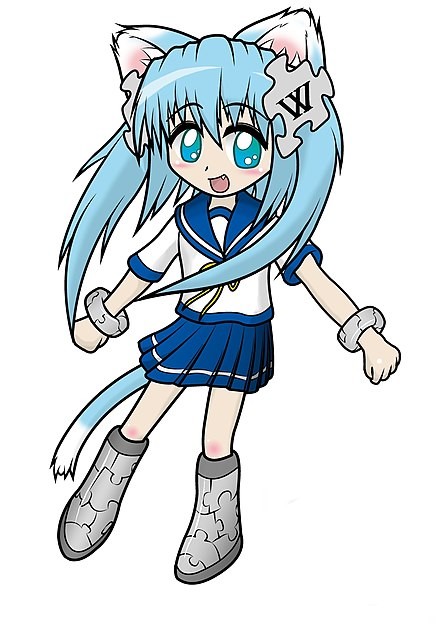 Create meme: wikipe-tan art, chibi miku, gacha