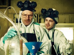 Create meme: breaking bad TV series, in all serious chemist, breaking bad laboratory