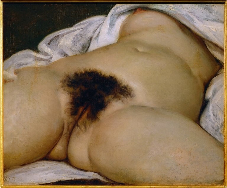 Create meme: Gustave Courbet art, Gustave Courbet paintings, Gustave Courbet The origin of the world painting