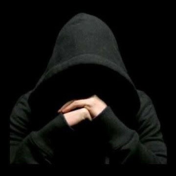 Create meme: the man in the black hood, whatsapp man, the hooded man