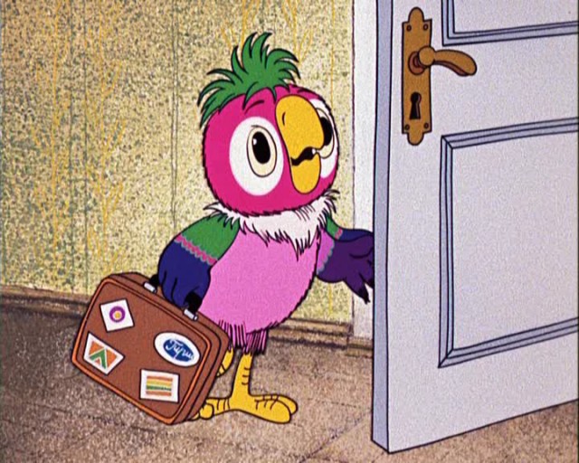 Create meme: return of the prodigal parrot , cartoon parrot Kesha, Kesha's parrot is the king of pollywood