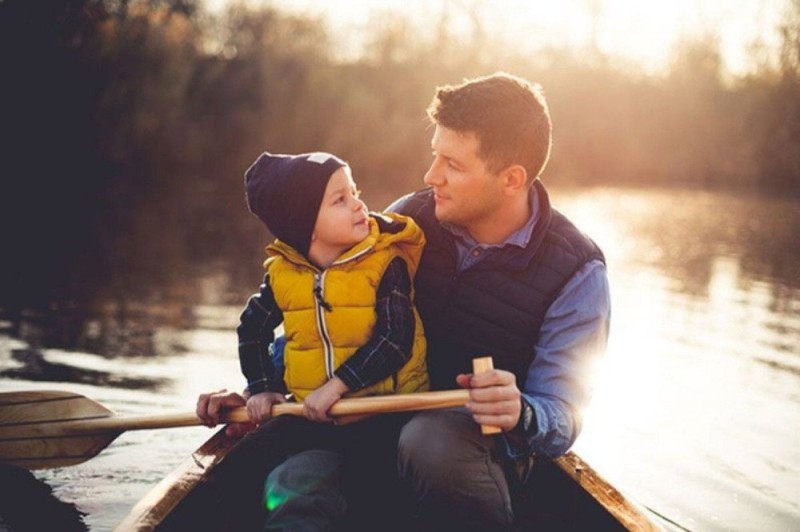 Create meme: dad and son, boy with dad, father and son stock