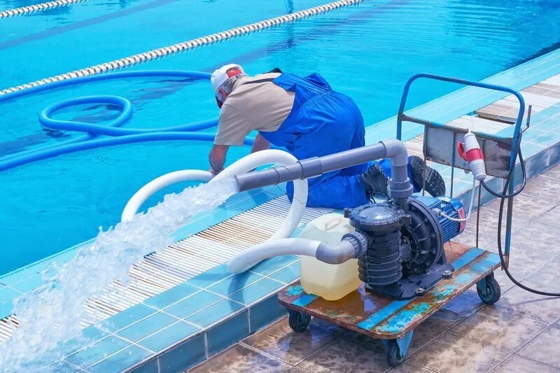 Create meme: pool pump, pool cleaning system, water vacuum cleaner for the pool