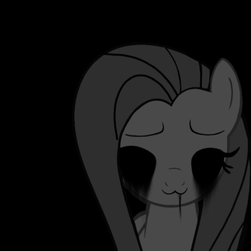 Create meme: pony horror stories, zalgo pony, killer ponies