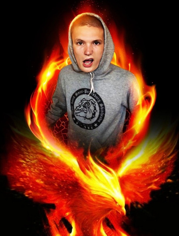 Create meme: guy , Yegor Letov , fire 