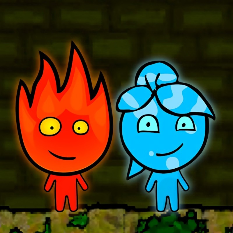 Create meme: fire and water games, fire and water together, fire and water game for two