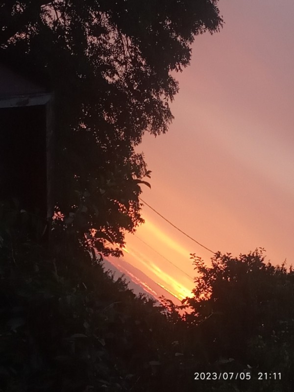 Create meme: the sky , darkness, summer sunset