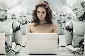 Create meme: artificial intelligence robot, robot, robot man