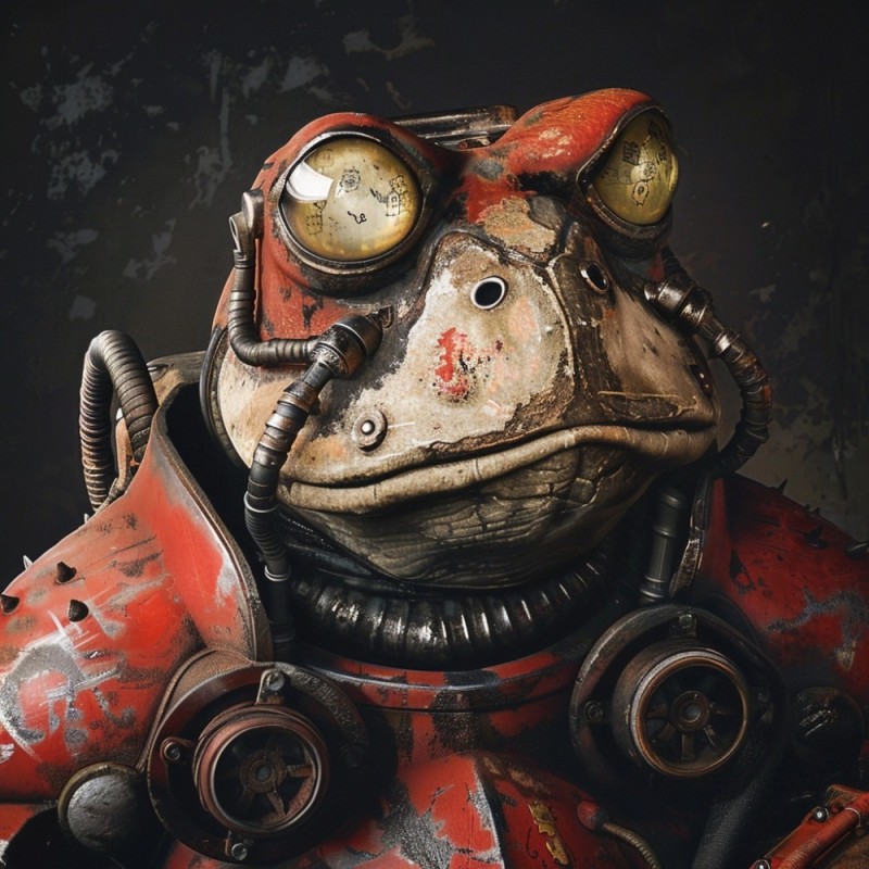 Создать мем: frog and, в стиле стимпанк, лягушки жабы